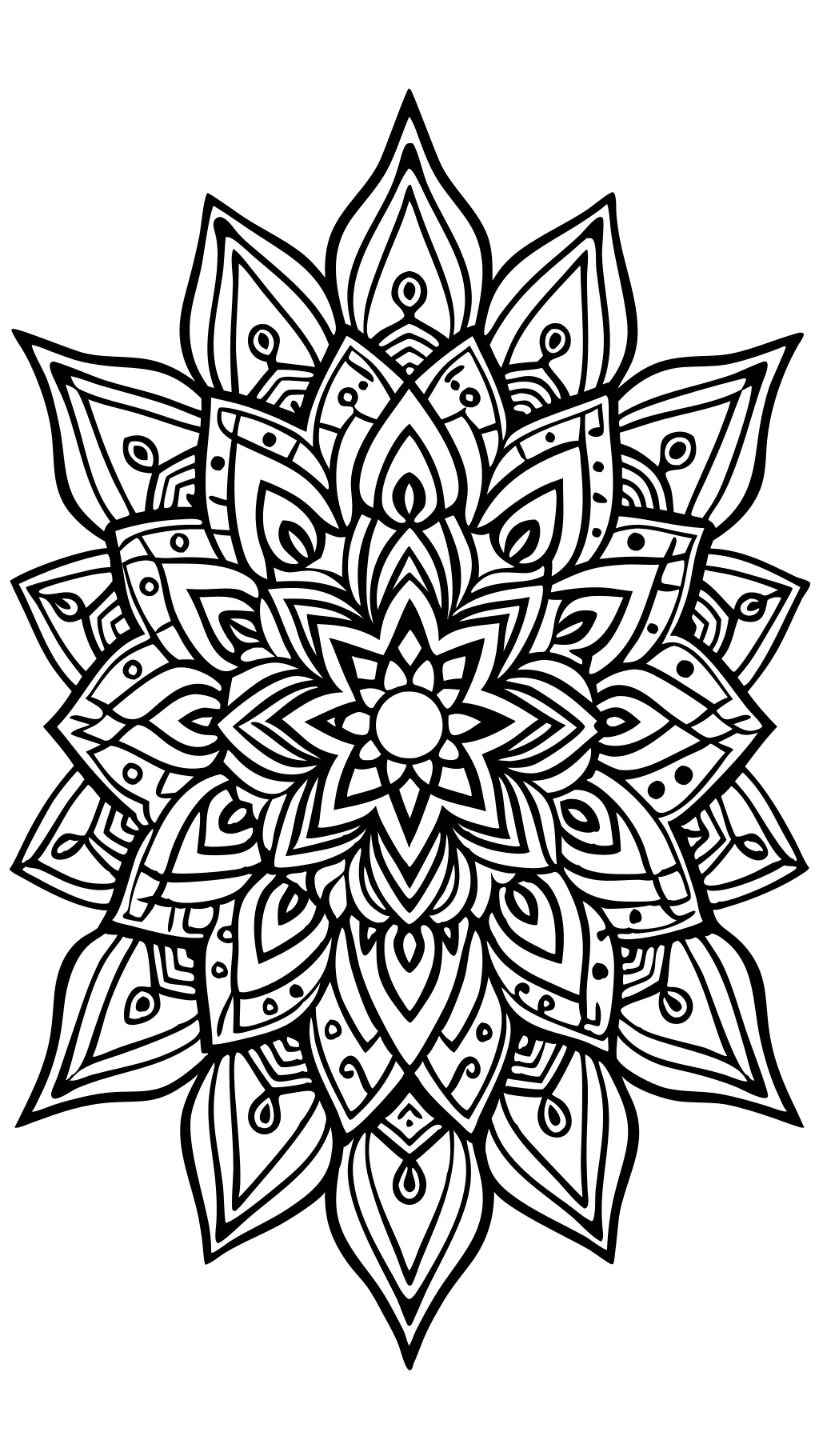 coloriage zentangle abstrait pour adultes